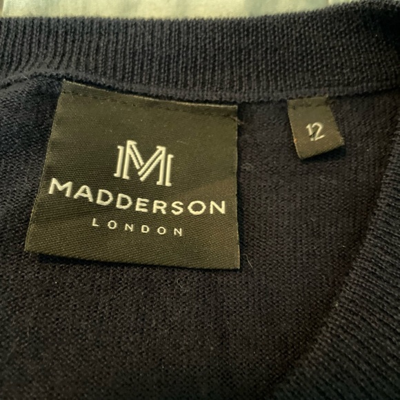 Madderson London navy cardigan EUC - Picture 5 of 12